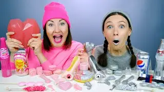Розовая или Серебряная Еда? Челлендж от Пико Поки