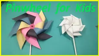 Pinwheel || Paper Crafts || How to make Paper Pinwheels || Home Decoration Ideas || Ganesh Chaturthi