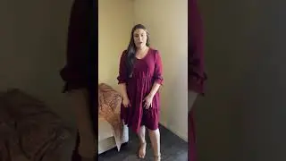 Geneva Wine Tiered Dress in Curvy