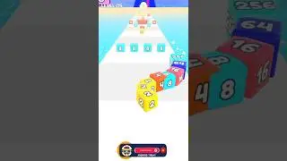 Jelly Cube Run 2048  game in MAX LEVEL ( Level - 05 ) #shorts #gaming #jellycube
