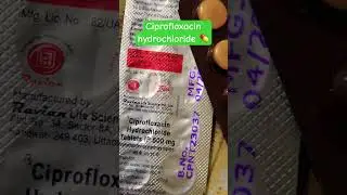 Ciprofloxacin hydrochloride tablets 500 mg 💊 