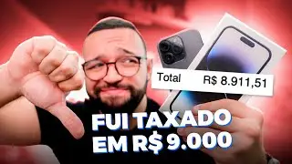 IMPORTEI um iPHONE 14 PRO dos EUA e me FERREI MUITO! *R$9.000 de TAXA e MULTA*