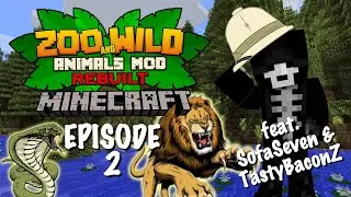 Minecraft SMP: Zoo and Wild Animal (ZAWA) Mod - EP2 - Iron Farm and Guests!