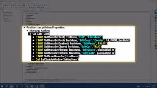 Team Developer 6.3 Native Runtime Menu API