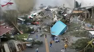 The terrifying eye of Typhoon Yebito uproots everything in the Philippines now. Horrifying footage.