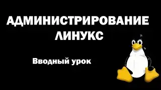 Администрирование Линукс (Linux) - Вводный урок