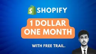 Shopify 1 Dollar 1 Month  Plan | How to Get  Shopify $1 Month With 3 Days Free Trial