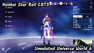 Honkai Star Rail CBT3 - Simulated Universe World 6 - Boss Fight