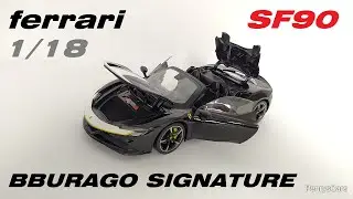 Modelcar Ferrari SF90 Stradale Assetto Fiorano 1/18 Scale by Bburago Signature