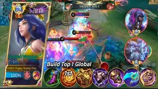 EDITH JUNGLER BUILD 😱🤔|| EPIC COMEBACK PLAY 🔥|| EDITH BEST BUILD AND EMBLEM 2023 (MLBB)