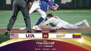 HIGHLIGHTS | Game 35 USA vs Venezuela | WBSC Premier12 2024 presented by RAXUS