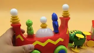 Chinafake Knockoff In The Night Garden Happy Time Bump and Go Ninky Nonk version with Carriages
