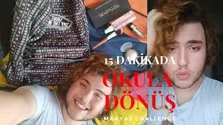 CHALLENGE: 15 Dakikada Okula Dönüş Makyajı Yapabilir Miyim?