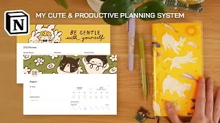 a simple planning system for the easily overwhelmed 🌷 (notion & Hobonichi Weeks)