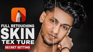Complete skin retouching tutorial in mobile phone
