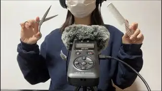 ASMR🎧 Haircut & Head massage