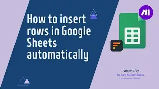 How to insert rows in Google Sheets automatically - Make || Integromat || Google Sheet || Automation
