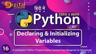 16- How to Declare and Assign Value in Python Variable | Python Tutorial in Hindi