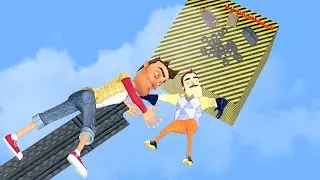 Hello Neighbor ragdolls and jumps Garry's Mod physics ep.40 [GMOD]
