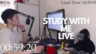 Study With Me Live Pomodoro 60/10🦍🌱