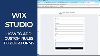 Wix Studio | How to Add Custom Rules to Your Forms