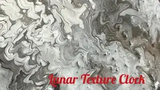 Spin Into The Night With This Lunar Texture Clock!