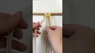 MACRAME | Vertical Larks Head Knot Sinnet #macrame #macrametutorial