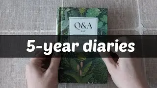 mindful microjournaling: two ideas for 5-year (line-a-day) diaries