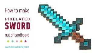 How to make a Diamond Sword out of Cardboard