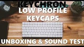 low profile pbt keycaps 🥷+ keychron k3v2 | asmr unboxing + peek + sound test 📦👀🔊