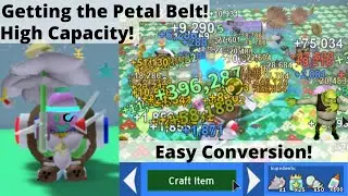 Getting the Petal Belt! Petal Storm Passive! Roblox Bee Swarm Simulator