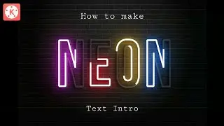| How to make neon text intro in  kinemaster | how to make neon text animation | neon text intro |