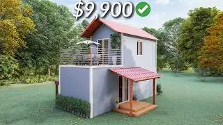 (4x9 Meters) Two Story ORIGINAL Small and TINY House Design | 1 Bedroom