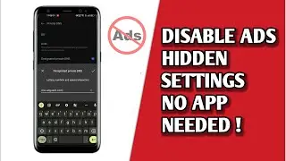 How To Disable Your Mobile Ads In Android | Remove Your Ads Smartphone Easily 