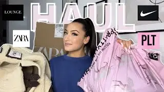TRY-ON HAUL ZARA, PLT, NIKE & LOUNGE !!