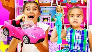 Nastya ve Miya oyuncak evinde bebeklerle oynuyor | Nastya ve Mia Türkçe