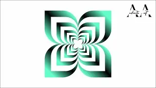 Corel Draw Beautiful Square Rangoli Design in Corel Draw