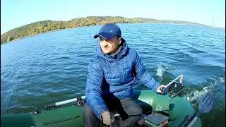 Мощный лодочный электромотор.  Замер скорости и тока