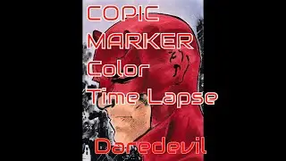 COPIC MARKER Color Time lapse - Daredevil