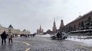 4K Winter Walking Moscow. Winter Moscow. Amazing view