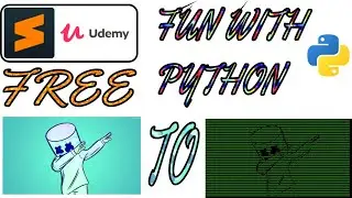 Python tutorial:convert image to ASCII image 11 Udemy courses and sublime text 3 license give away