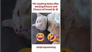 Reaching home after working for 8 hours and 2 hours of travel😣😣#coder #clientes #viral #shorts