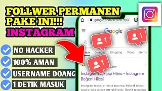 Cara Tambah follower instagram | Permanent Gratis | Tanpa Kata | sandi terbaru 2023🔥