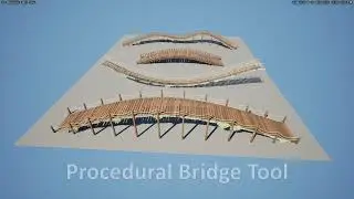 Procedural Bridge Tool Unreal Engine 5 - PCG - Geometry Scripts