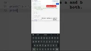 Python program to swap two variables || swapping in python #swapNumber #pythonprograms #swapping