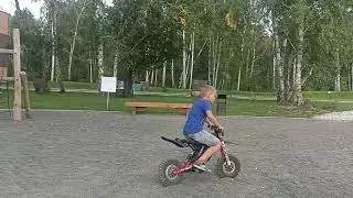 Мотоцикл из гироскутера, на полном приводе по сыпучим грунту 👍