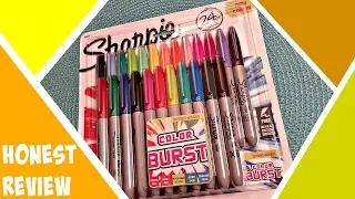 Honest Review | Unboxing Sharpie Color Burst Fine Point Permanent Markers