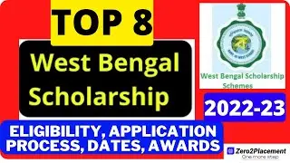 Top 8 West Bengal Scholarships | 2022-23 | Government Scholarship | Details/How to Apply |