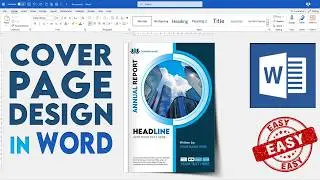Cover Page Design in Ms Word 🧡