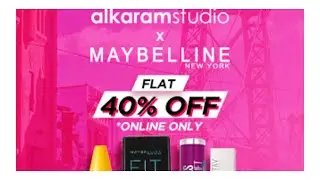 Alkaram studio X Mabeline sale upto 40%off| Alkaram sale| Mabeline sale upto 40%off #Alkaramstudio